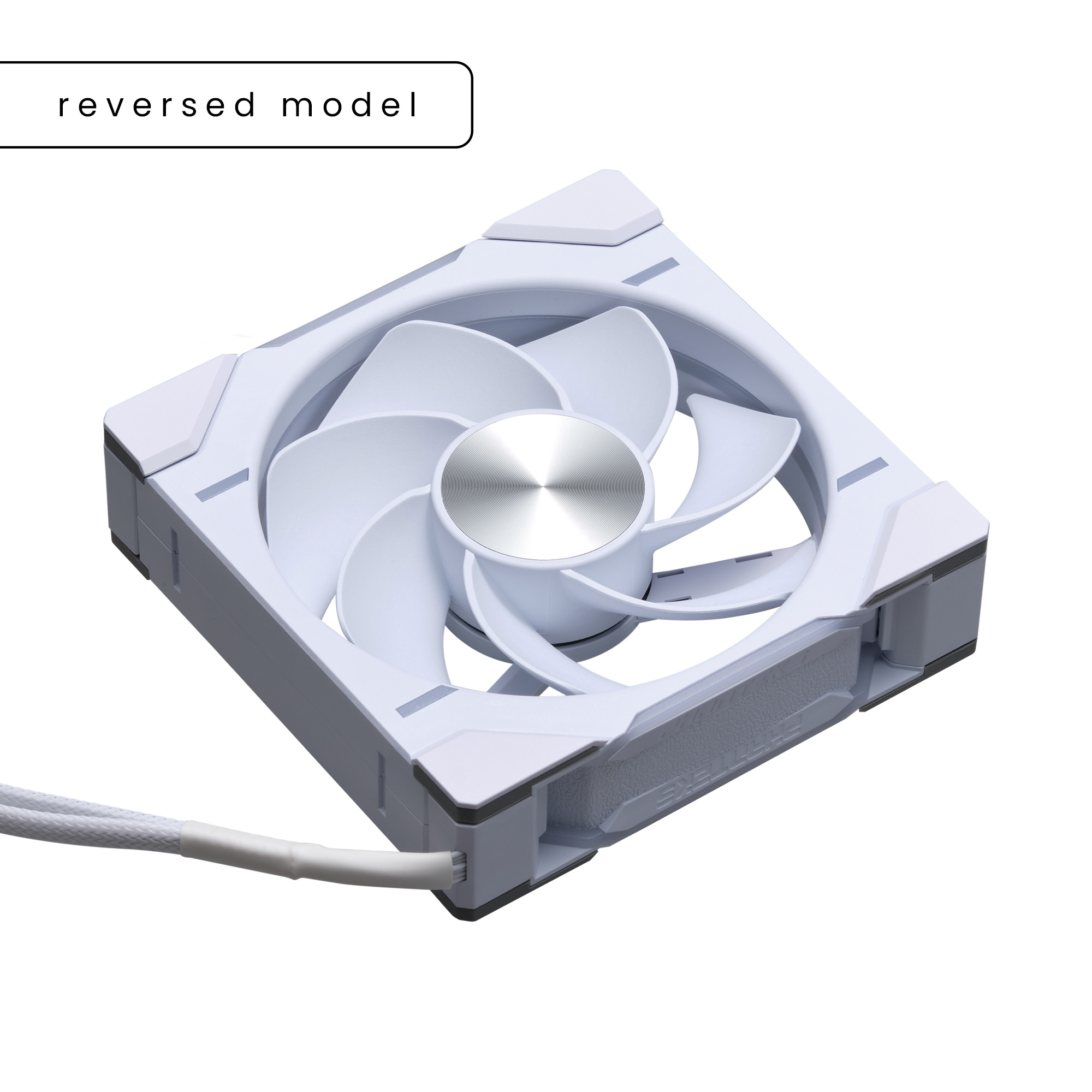 D30 120MM PWM FAN REVERSED DRGB WHITE (3-PACK)