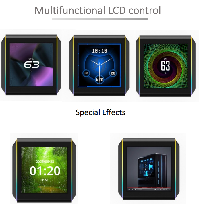 GALAHAD II TRINITY LCD360 AIO WATER COOLING WHITE