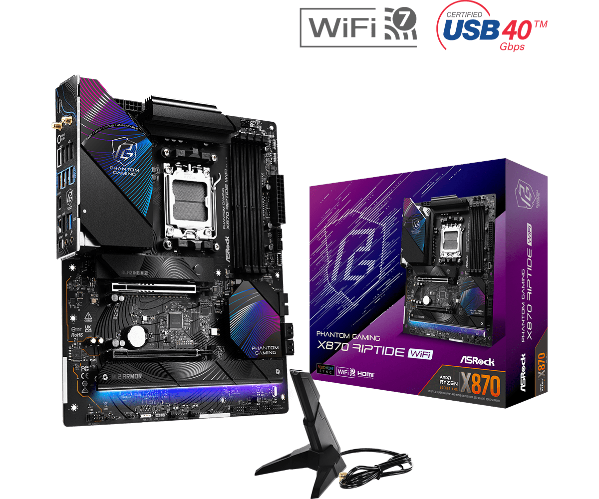 PHANTOM GAMING X870 RIPTIDE WIFI