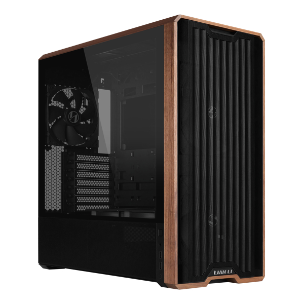 LANCOOL 217 WOODEN MID-TOWER CASE BLACK