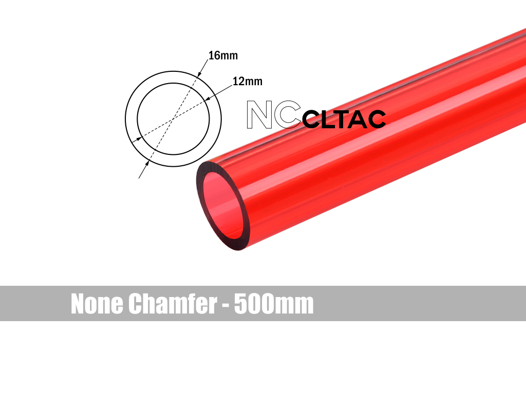 None Chamfer Crystal Link Tube OD 16MM