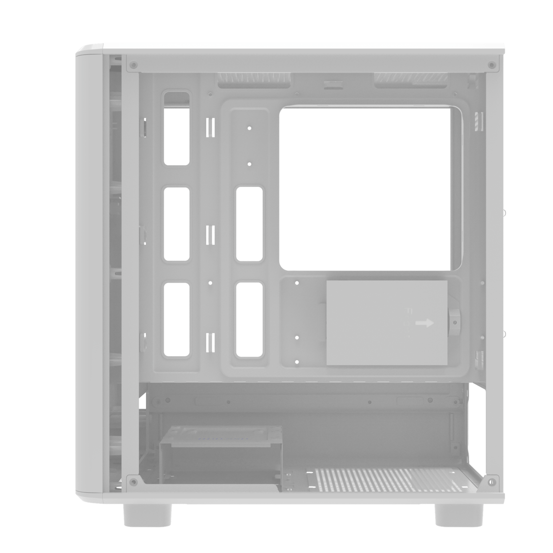 DB330M MESH MATX CASE WHITE