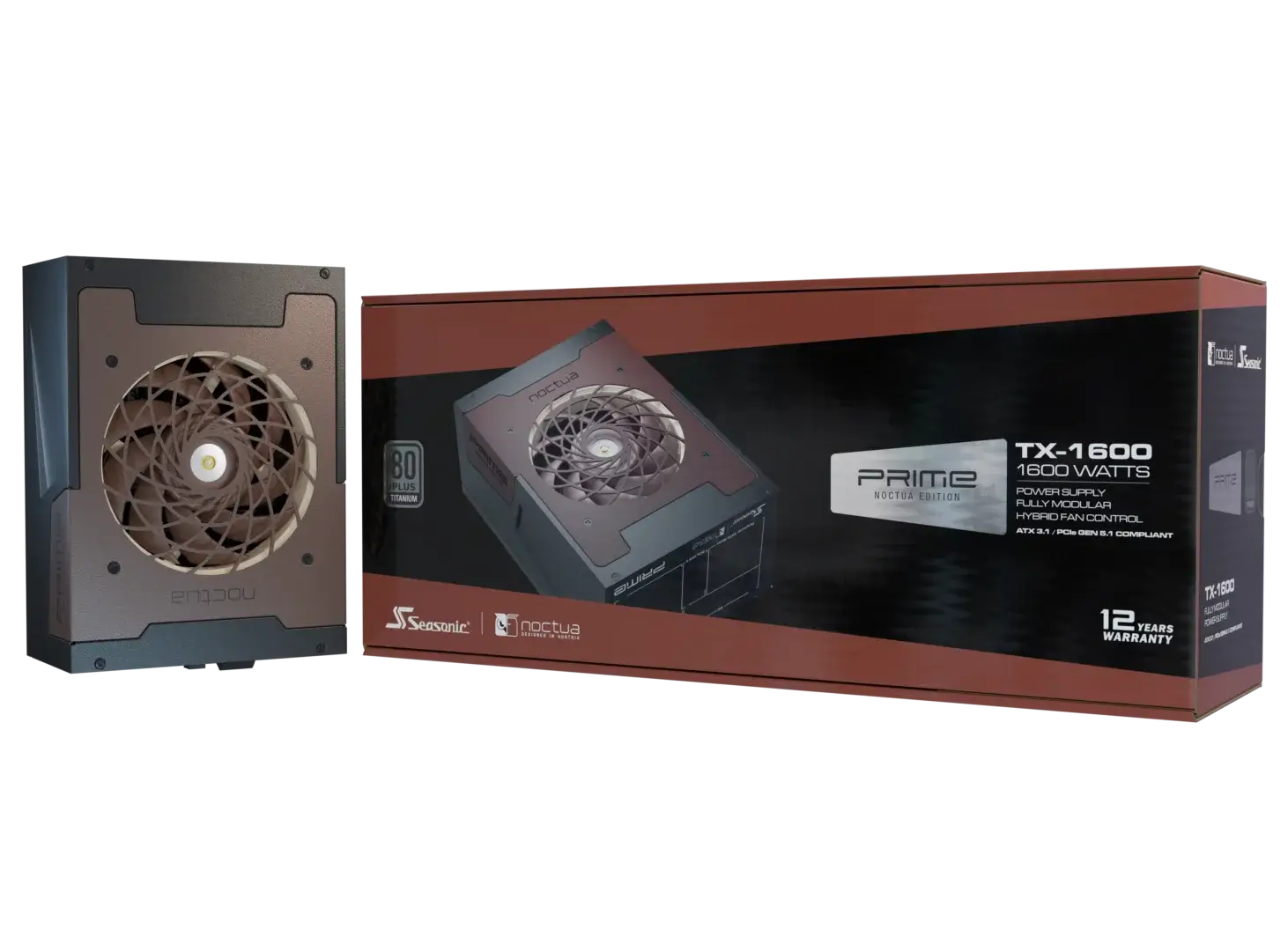 PRIME TX-1600 NOCTUA EDITION ATX 3.1 PSU TITANIUM thumbnail 10