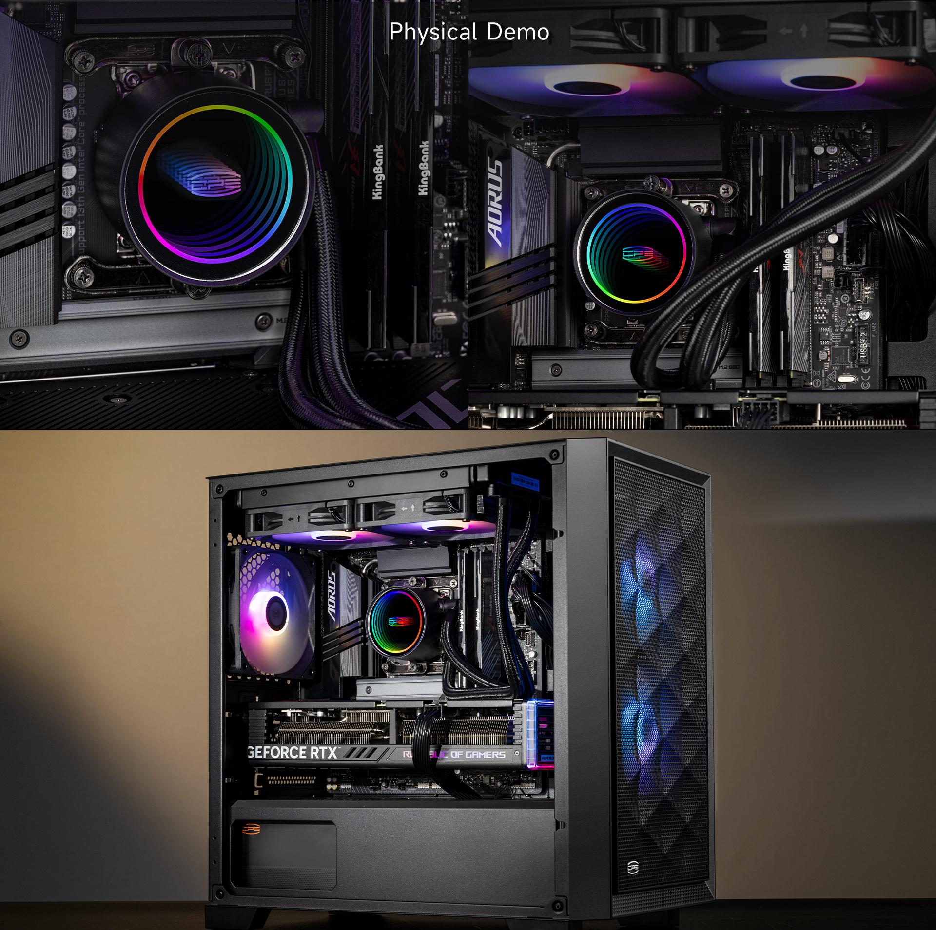 DA240 ARGB HIGH PERFORMANCE AIO CPU COOLING BLACK thumbnail 5