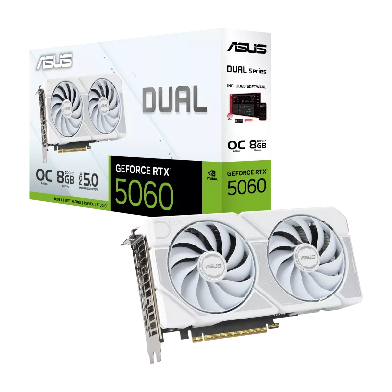 DUAL RTX5060 OC 8GB GDDR7 WHITE