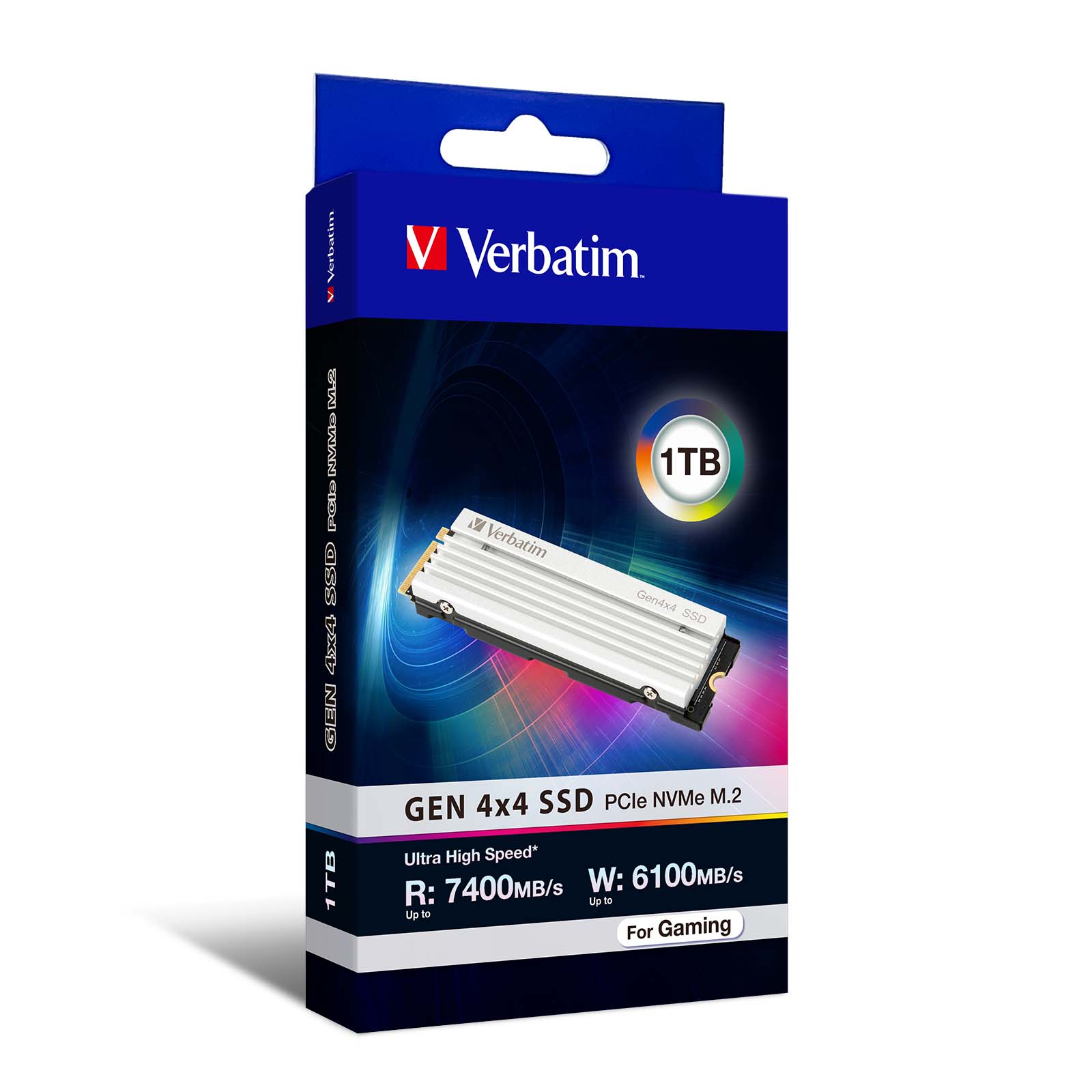 Verbatim GEN 4x4 PCIe NVMe M.2 SSD For Gaming 1TB
