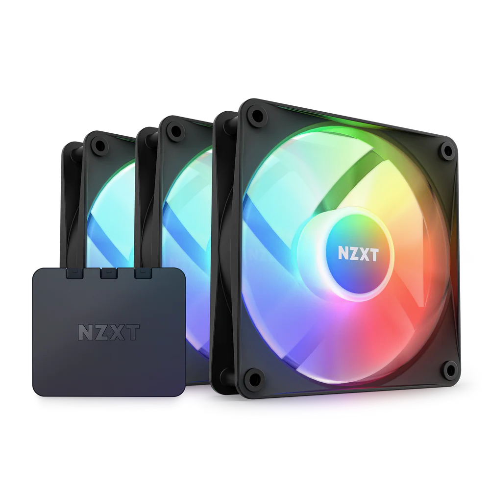 F120 RGB CORE TRIPLE PACK 120MM HUB-MOUNTED BLACK