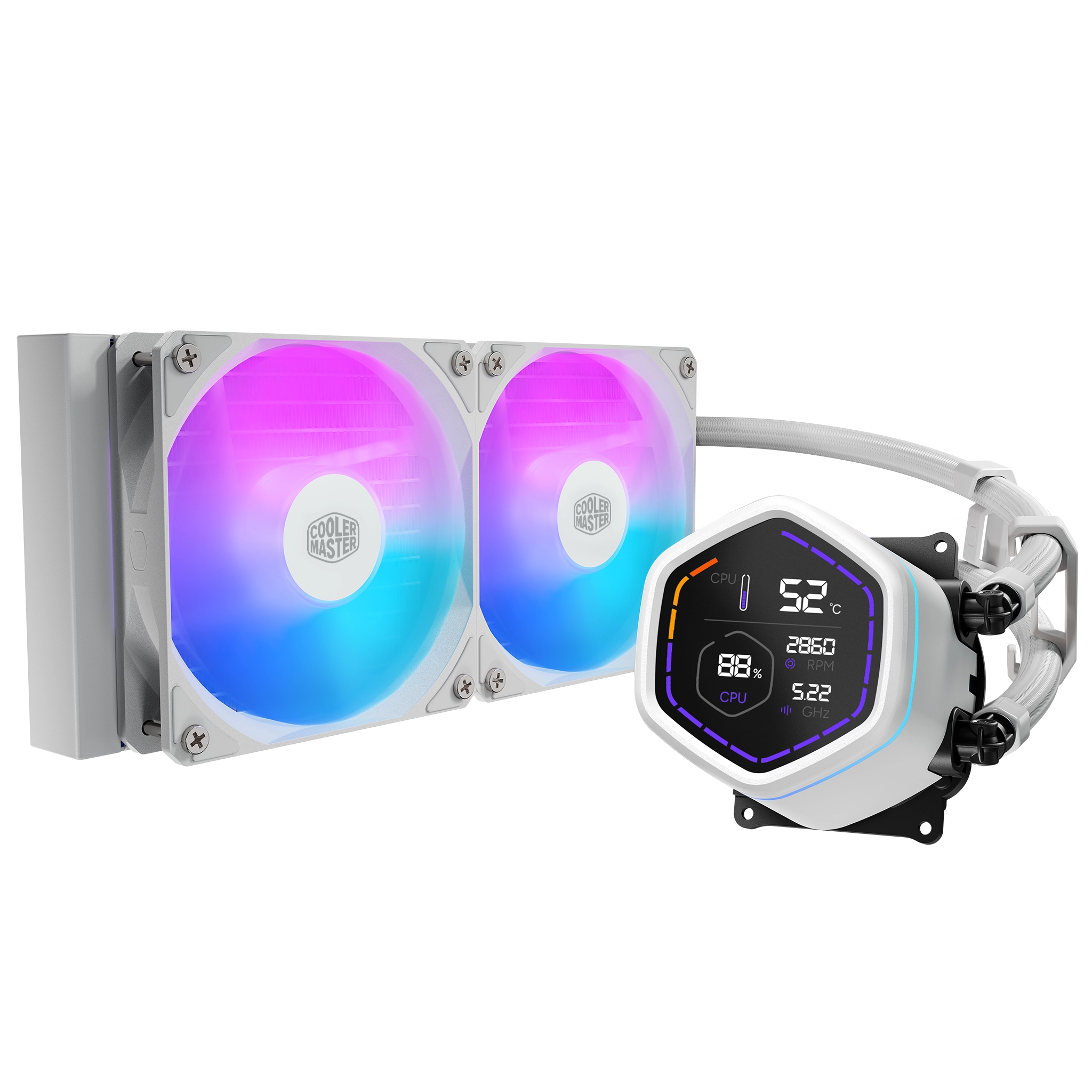 MasterLiquid ML240 Core Nex Digital White