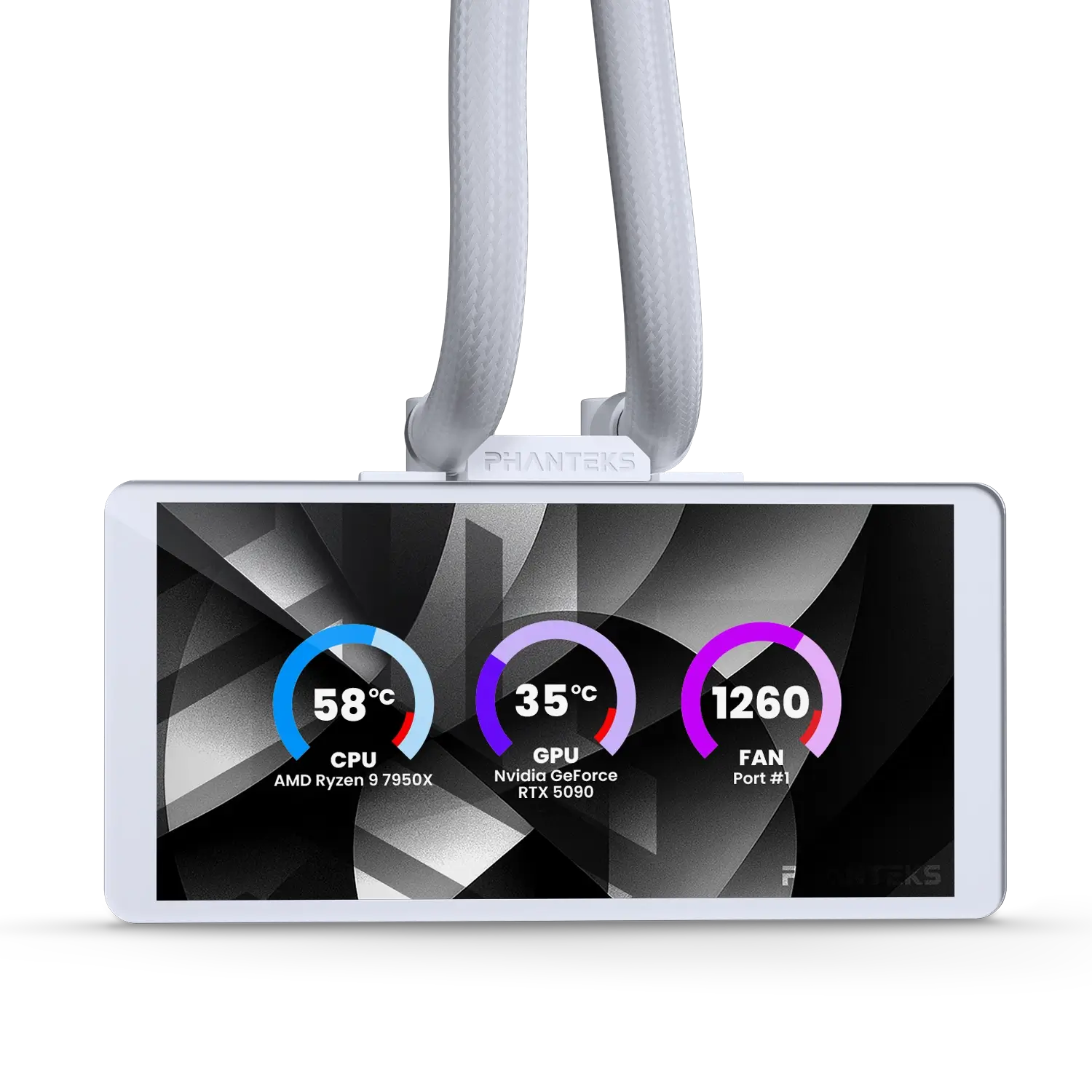 PHANTEKS GLACIER ONE 360M25 G2 LCD DRGB AIO WATERCOOLING WH thumbnail 2