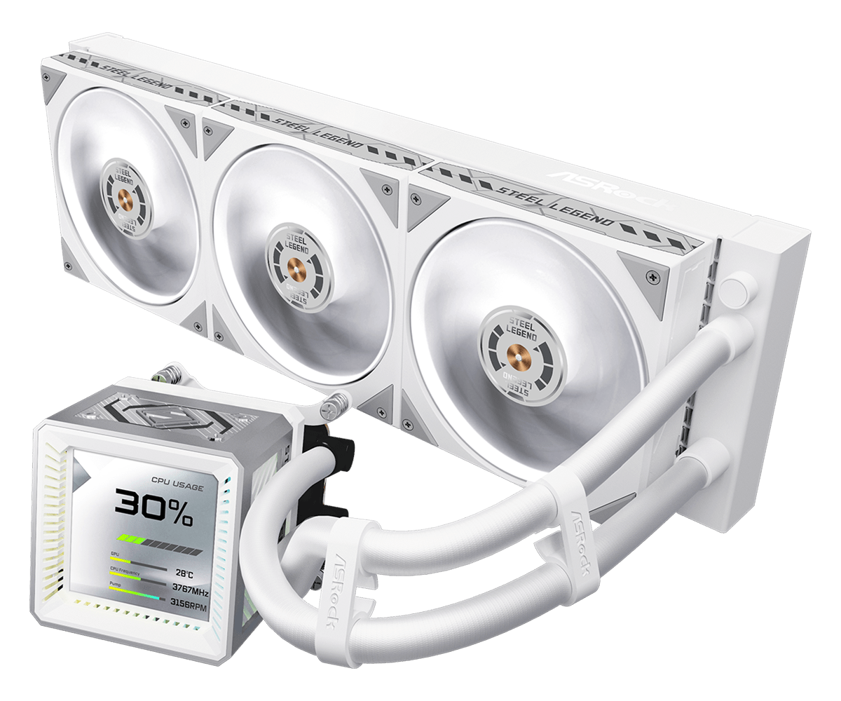 ASROCK STEEL LEGEND 360 LCD WHITE thumbnail 2
