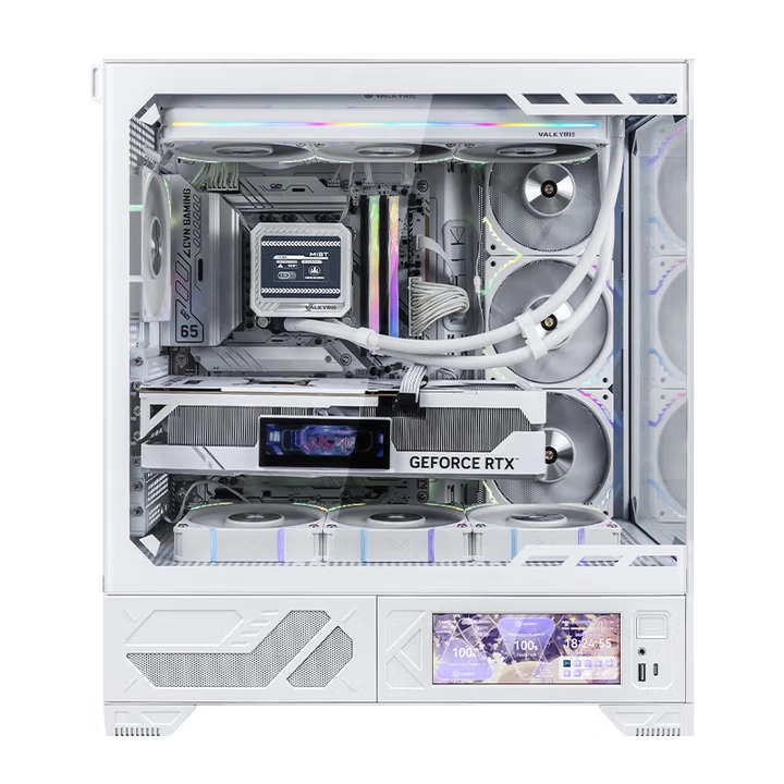 VALKYRIE 03 ATX CASE W/6.2" TOUCH SCREEN WHITE thumbnail 3