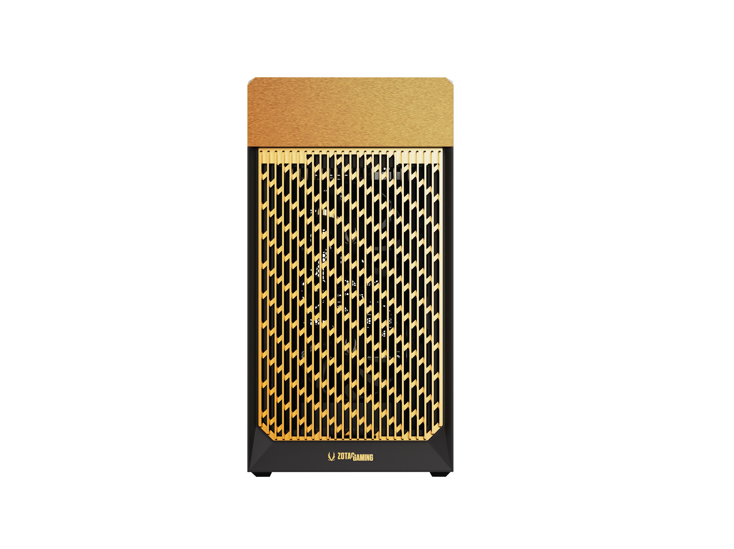 ZOTAC ALLOY MATX CASE W/3 FANS BLACK/GOLD thumbnail 2