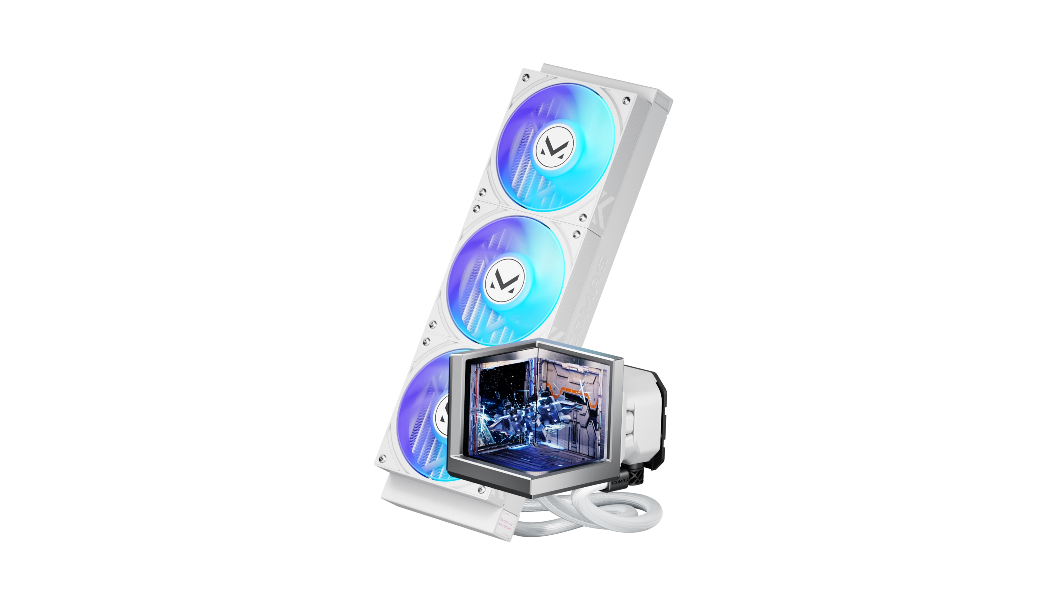 TCOMAS EXIT D3 360 CPU LIQUID COOLER WHITE thumbnail 3