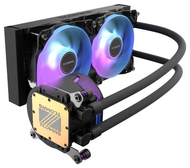 TCOMAS LE100 240 CPU LIQUID COOLER BLACK thumbnail 5