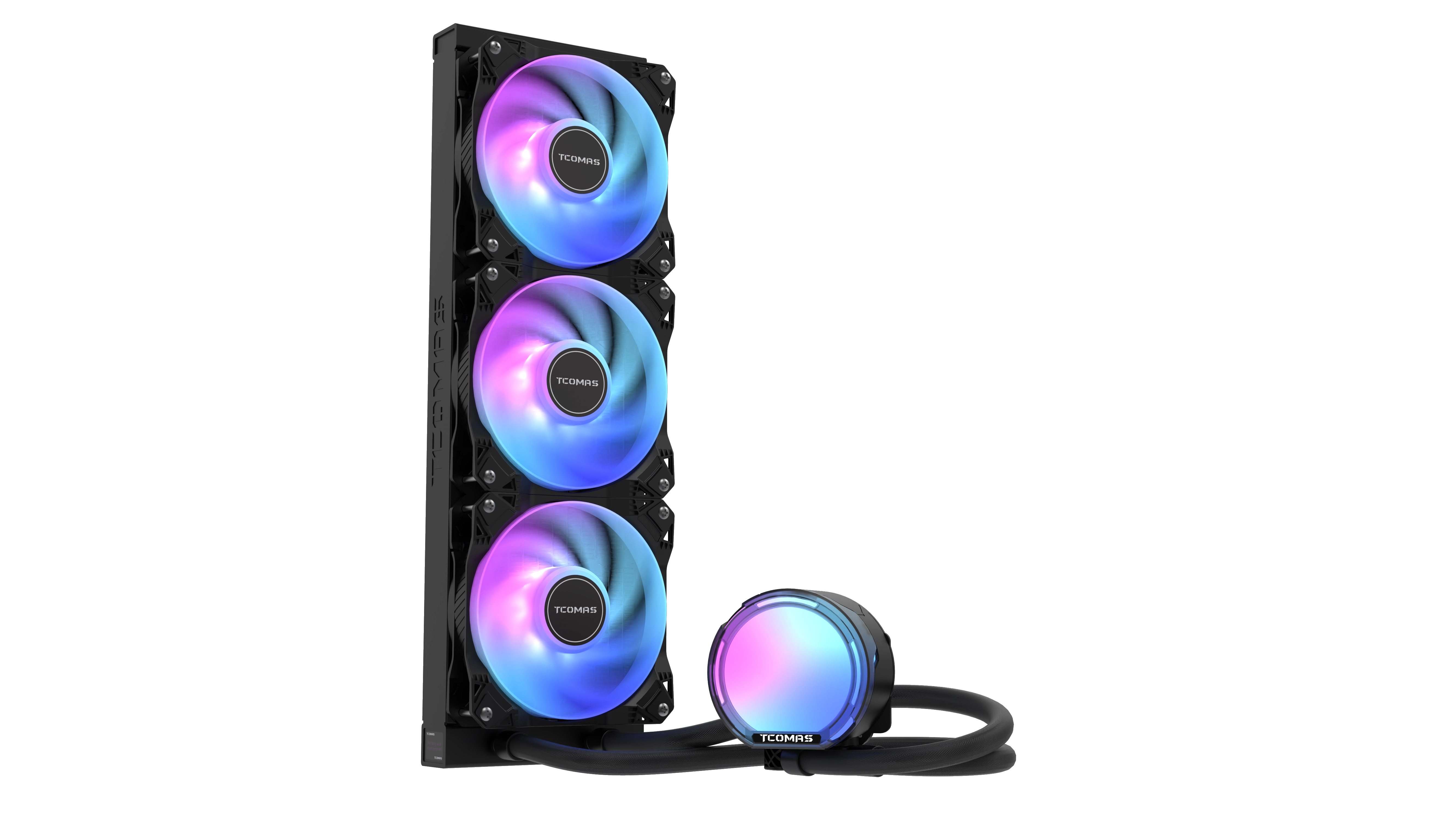 TCOMAS LE100 360 CPU LIQUID COOLER BLACK thumbnail 2