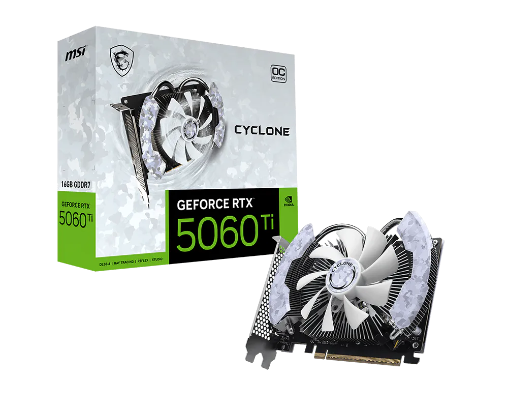MSI RTX5060TI CYCLONE OC 16GB GDDR7