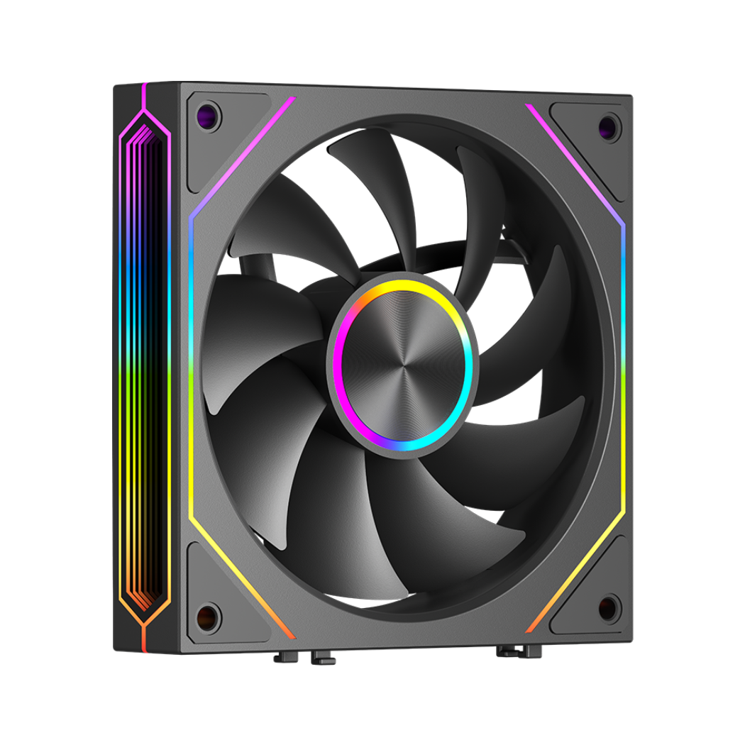 PC COOLER F3X120 ARGB 3 IN 1 FANS BLACK thumbnail 2