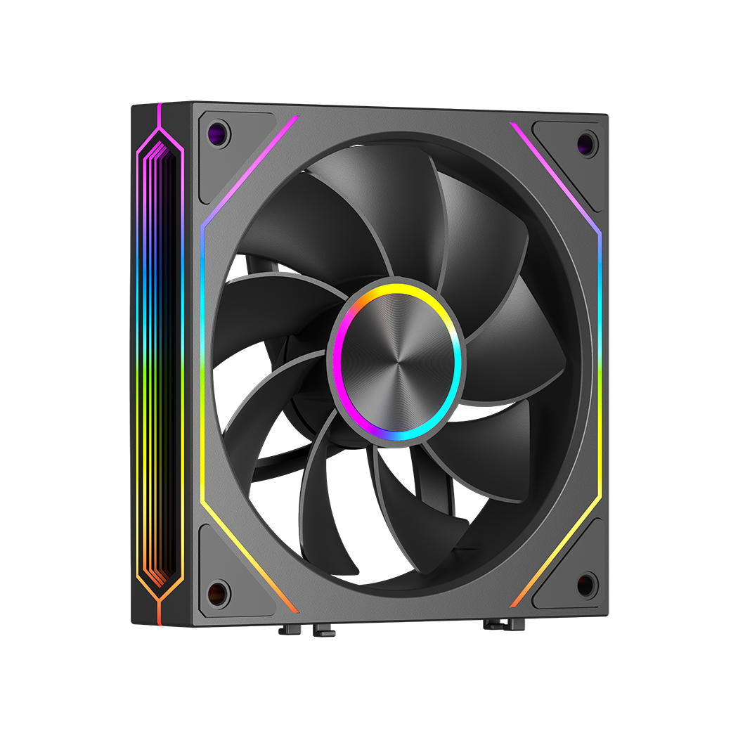 PC COOLER F3X120 ARGB REVERSE FANS BLACK