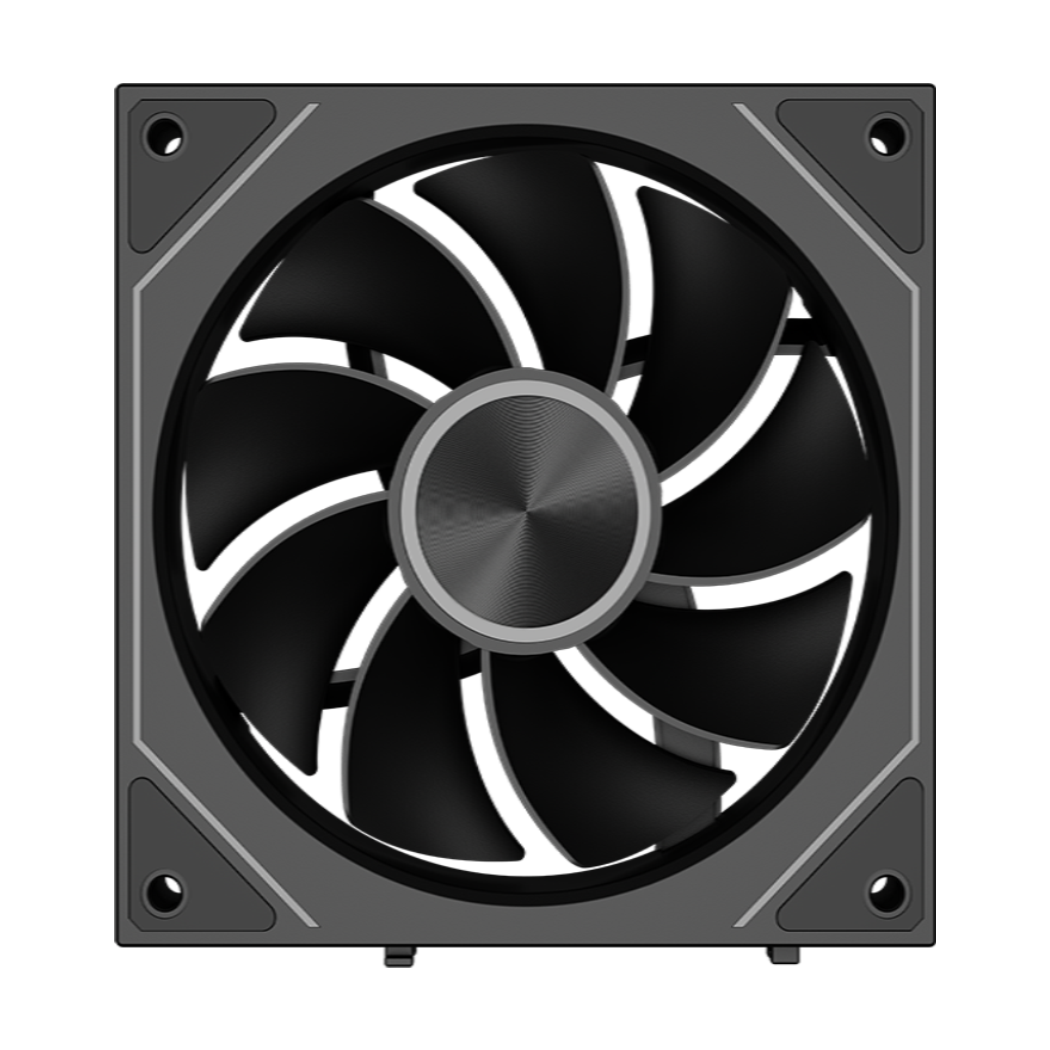 PC COOLER F3X120 ARGB REVERSE FANS BLACK thumbnail 3