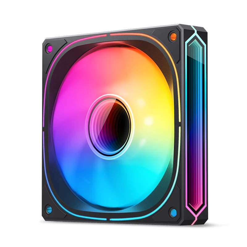 JONSBO FR-505B 12CM PWM RGB FAN BLACK BULK PACK (正葉) thumbnail 2