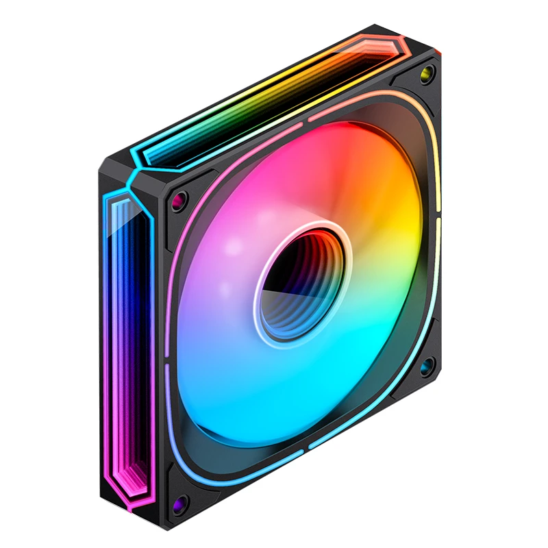JONSBO FR-505B 12CM PWM RGB FAN BLACK BULK PACK (正葉) thumbnail 3