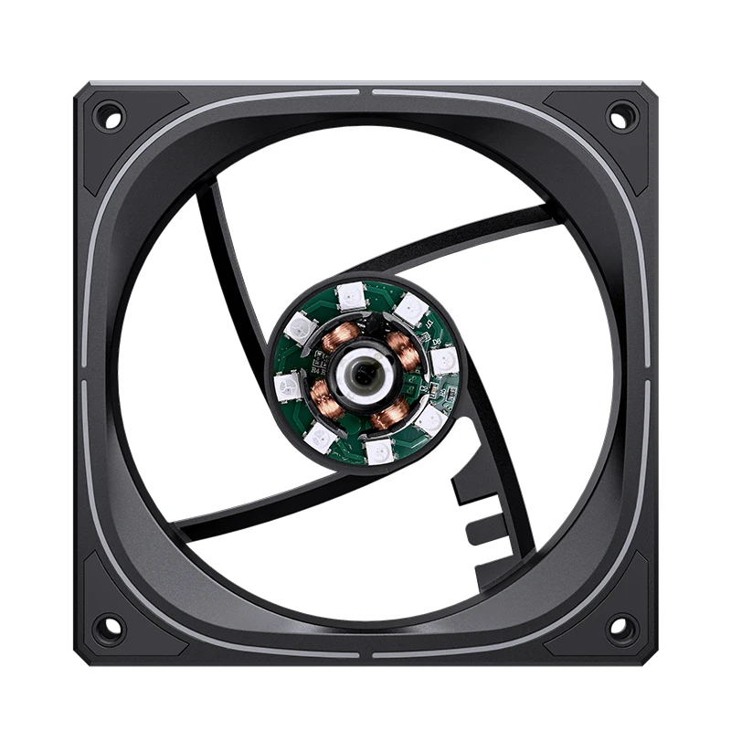 JONSBO FR-505BR 12CM PWM RGB FAN BLACK BULK PACK (反葉) thumbnail 15