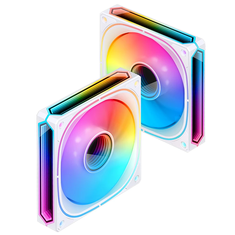 JONSBO FR-505BW 12CM PWM RGB FAN WHITE BULK PACK (反葉) thumbnail 6