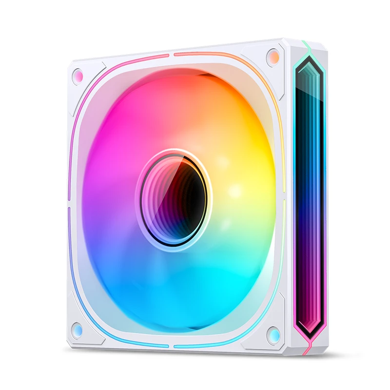 JONSBO FR-505W 12CM PWM RGB FAN WHITE BULK PACK (正葉) thumbnail 2