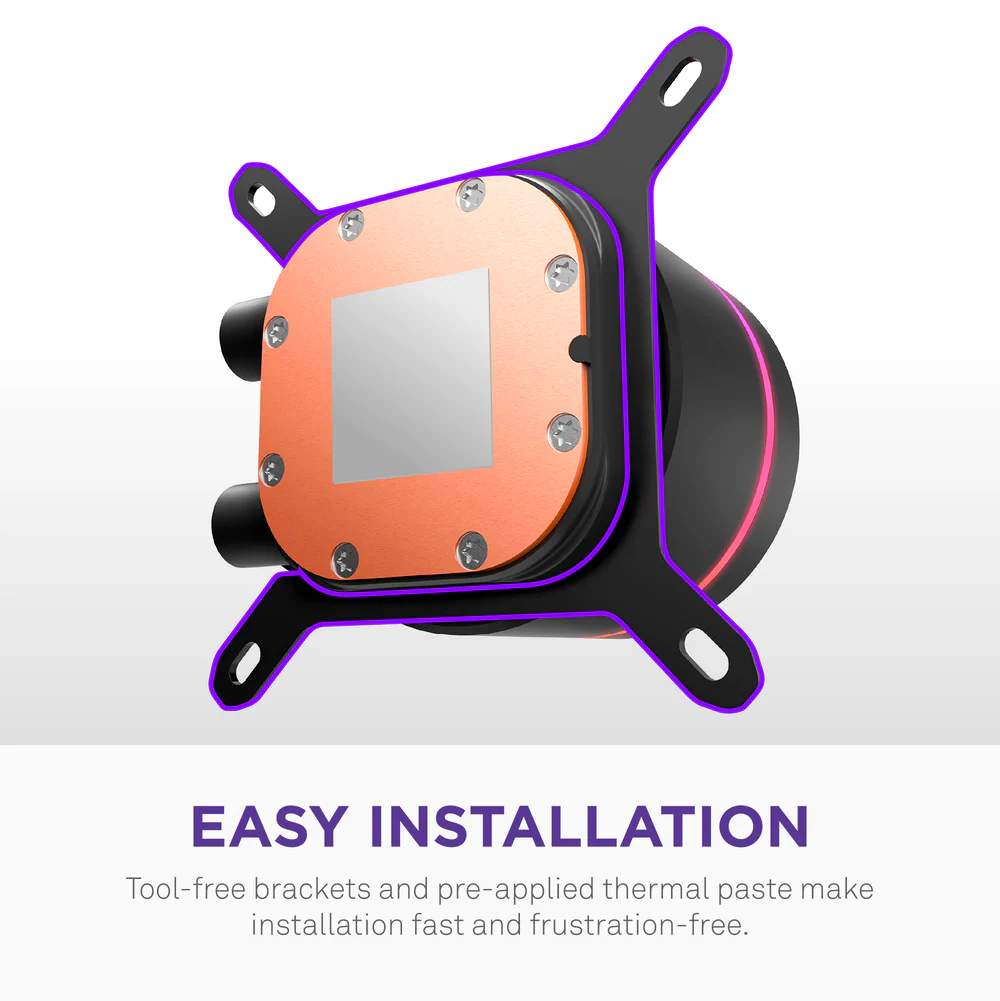 NZXT KRAKEN CORE 360 RGB AIO LIQUID COOLER thumbnail 7