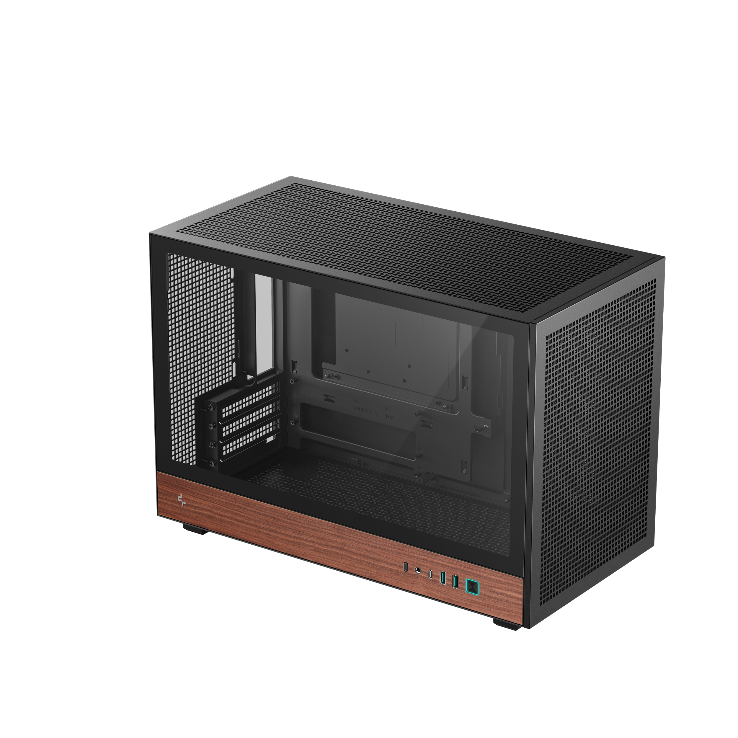 DEEPCOOL CH260 MATX CASE WOOD BLACK