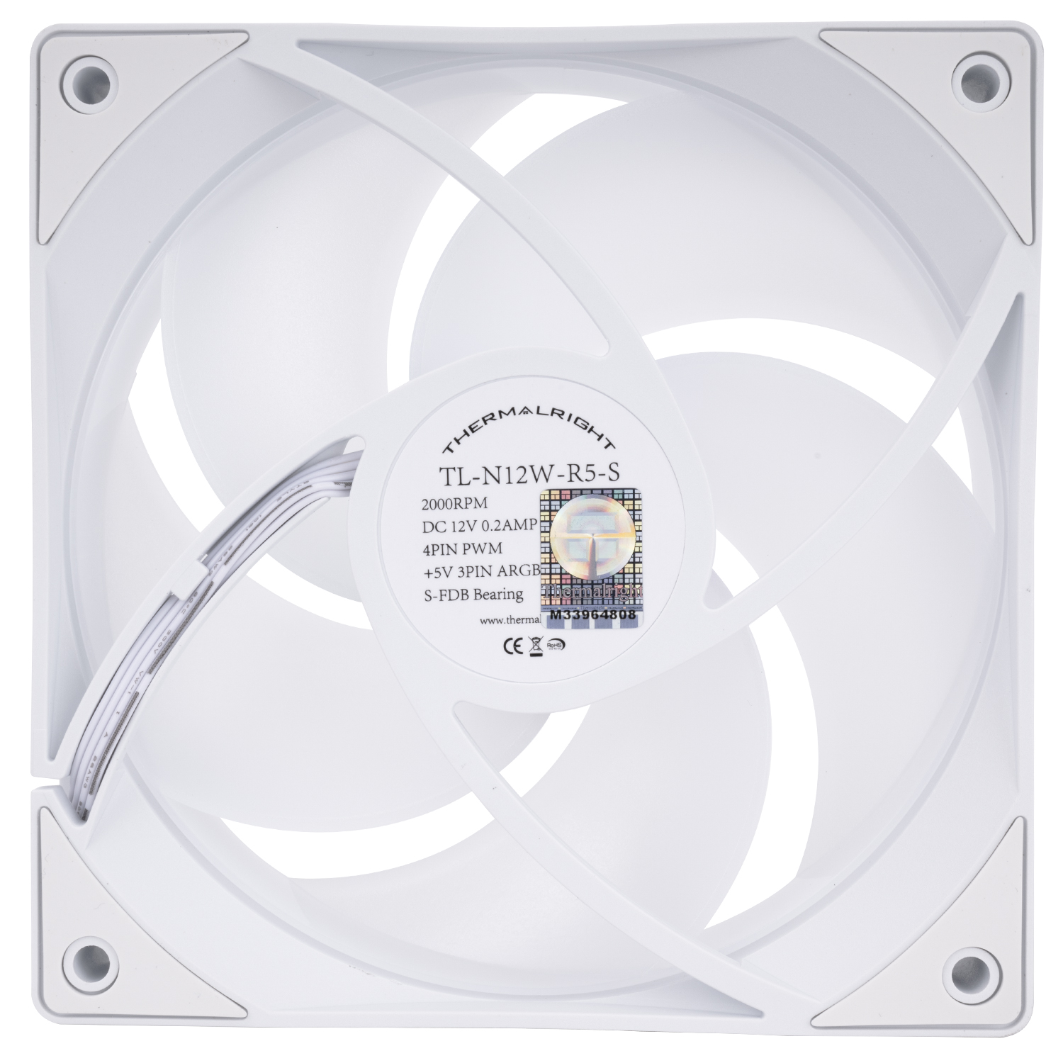 THERMALRIGHT TL-N12W R5 S 12CM ARGB FAN WHITE thumbnail 3