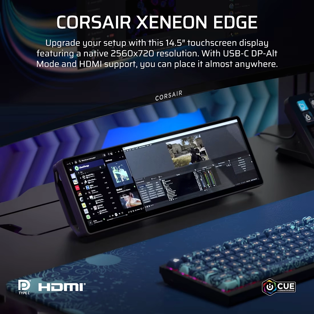 CORSAIR XENEON EDGE 14.5" LCD TOUCHSCREEN thumbnail 4