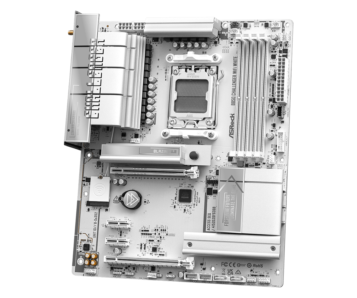 ASROCK B850 CHALLENGER WIFI WHITE thumbnail 3