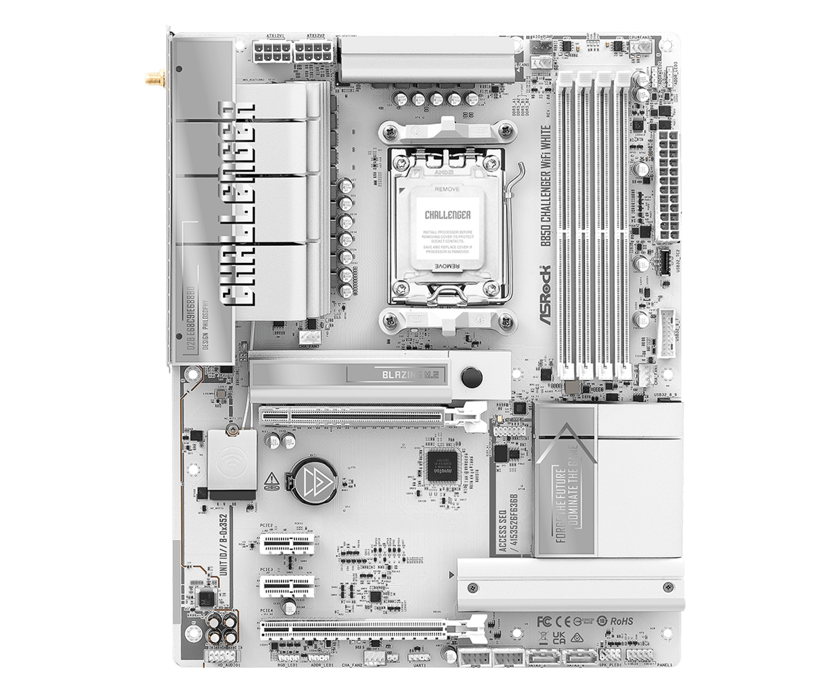 ASROCK B850 CHALLENGER WIFI WHITE thumbnail 4