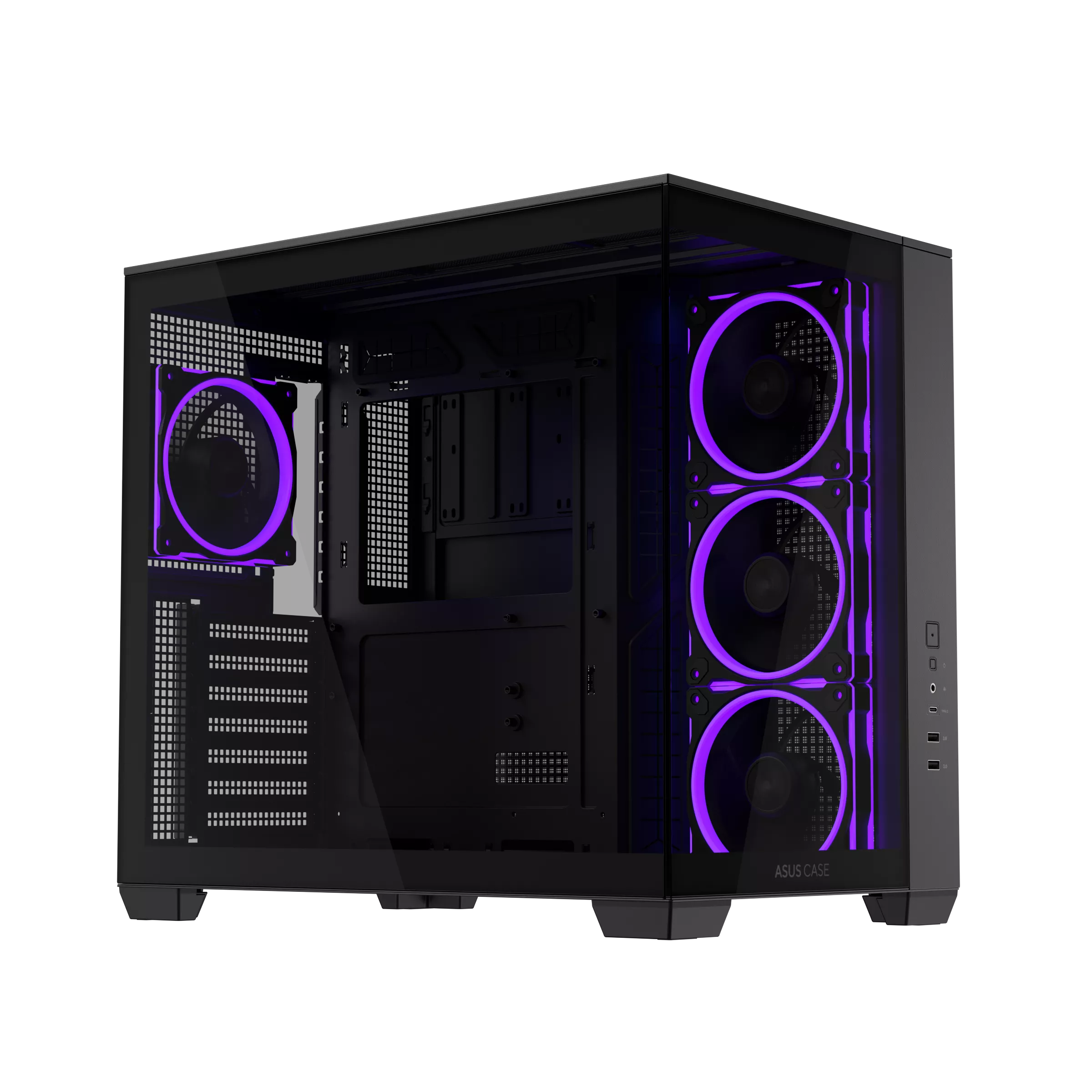 ASUS A32 PLUS TG ARGB ATX CASE BLACK thumbnail 2
