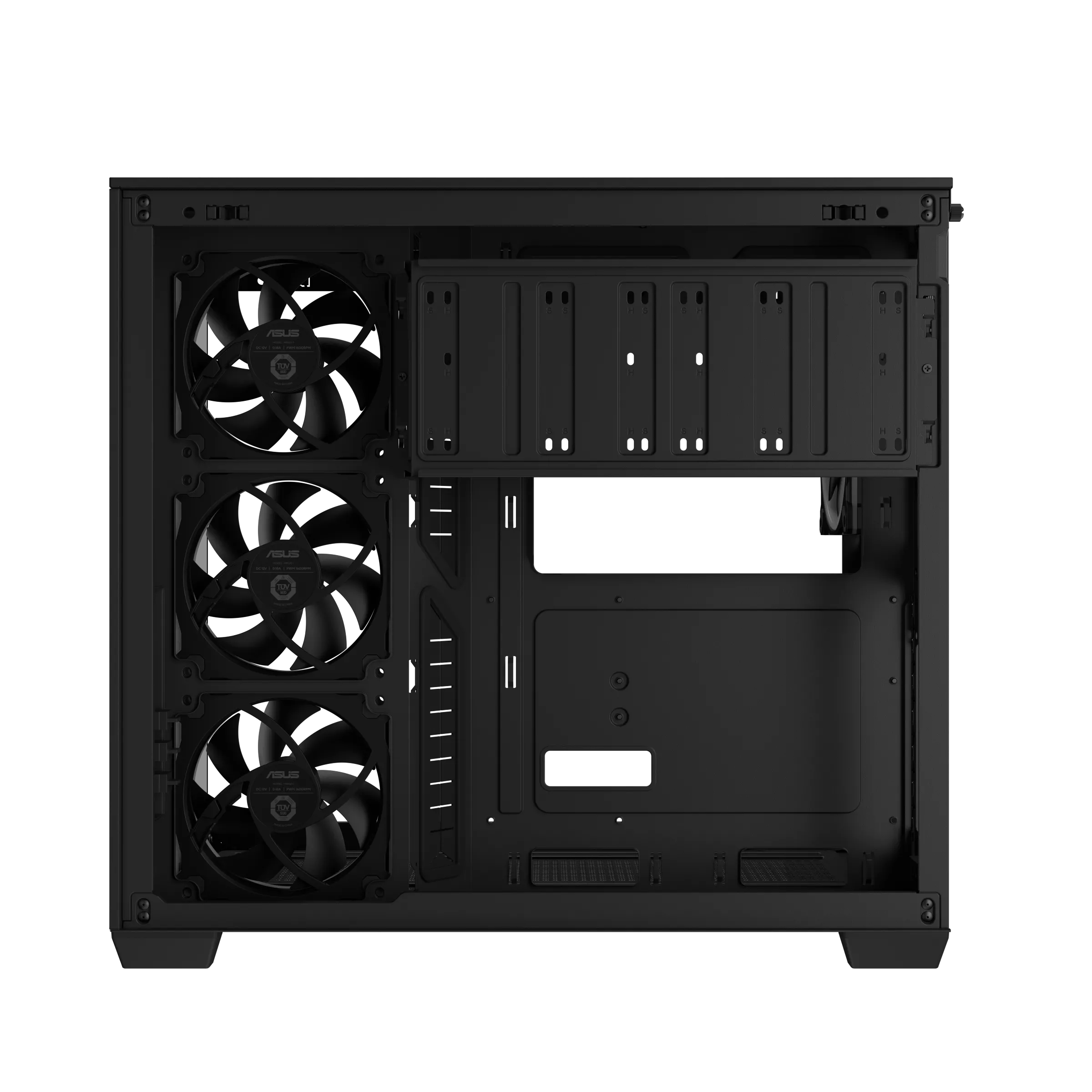 ASUS A32 PLUS TG ARGB ATX CASE BLACK thumbnail 11