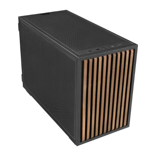 LIAN LI B4X-WD  MATX CASE WOODEN BLACK thumbnail 2
