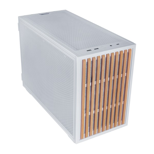 LIAN LI B4W-WD MATX CASE WOODEN WHITE thumbnail 2