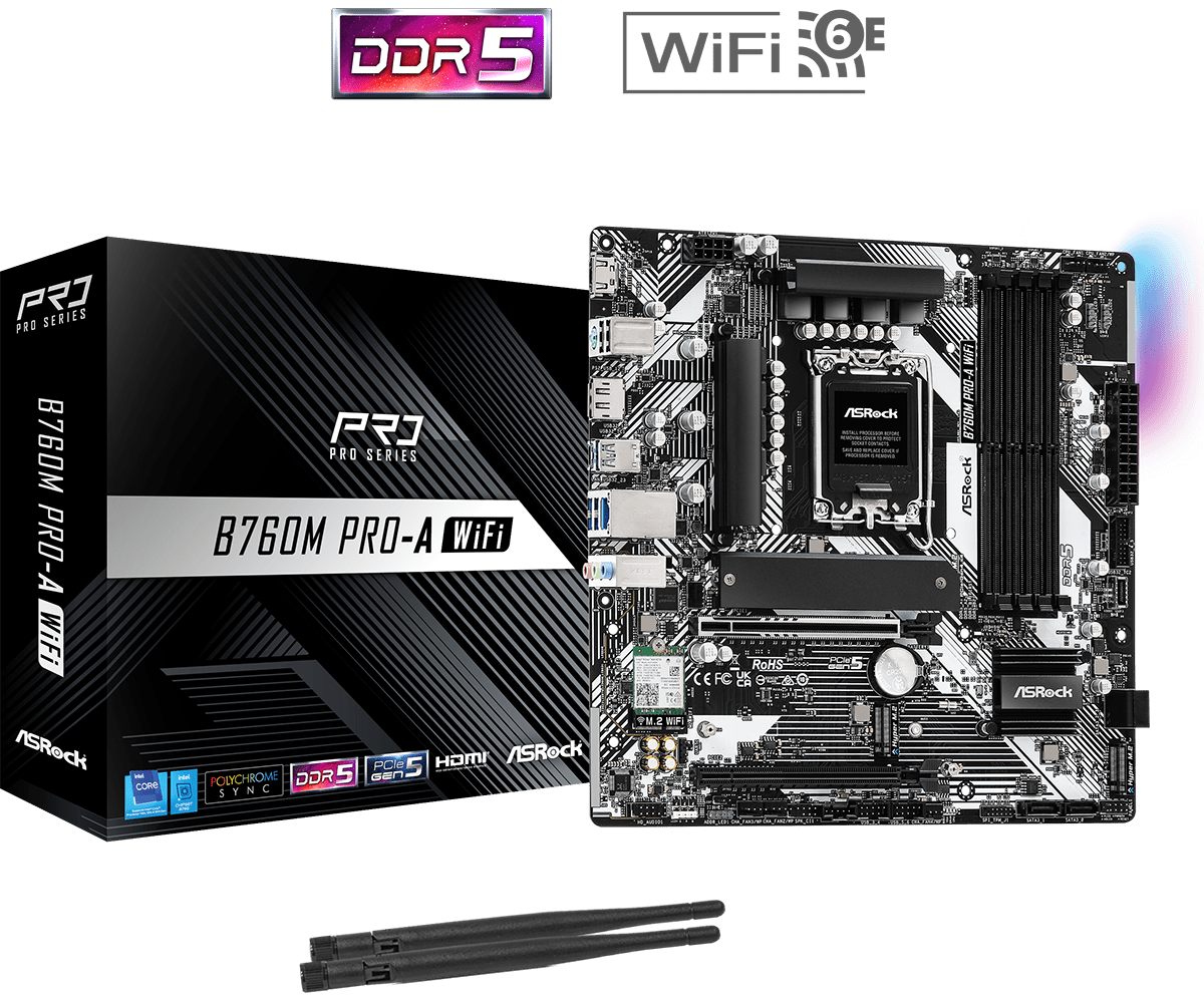 ASROCK B760M PRO -A WIFI
