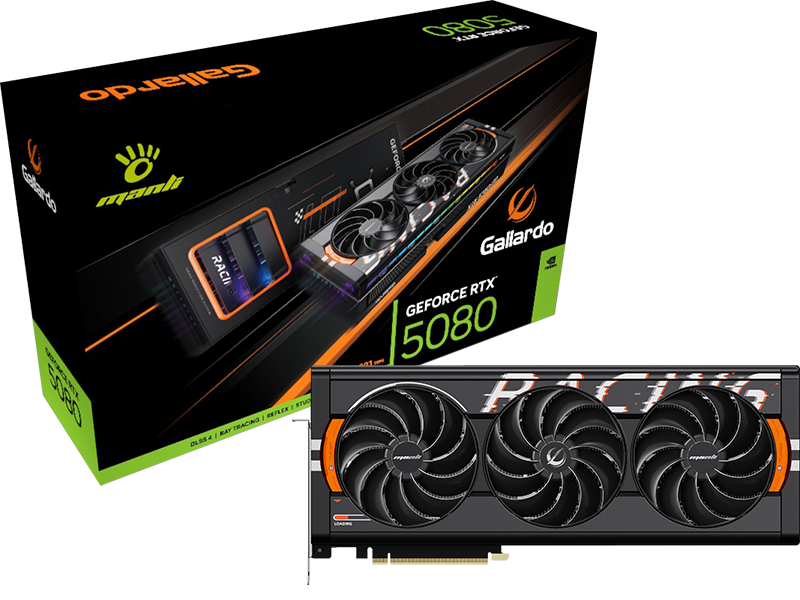 MANLI RTX5080 16GB OC GDDR7 GALLARDO X3