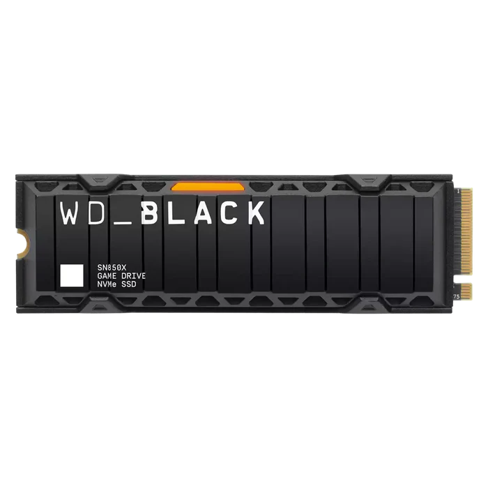 WESTERN DIGITAL BLACK SN850X NVME SSD M.2 2TB W/HEAT SINK thumbnail 3
