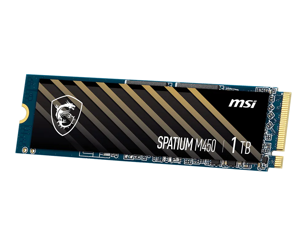 MSI SPATIUM M450 500GB GEN4 PCIE 4.0 NVME M.2 thumbnail 2
