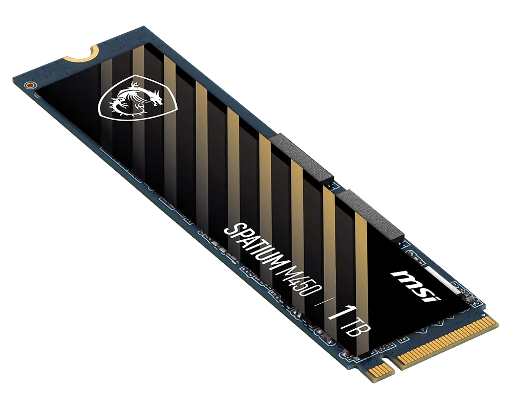 MSI SPATIUM M450 500GB GEN4 PCIE 4.0 NVME M.2 thumbnail 3
