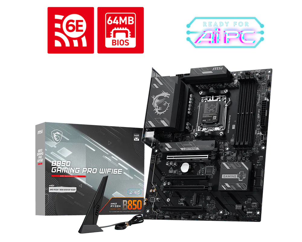 MSI B850 GAMING PRO WIFI6E