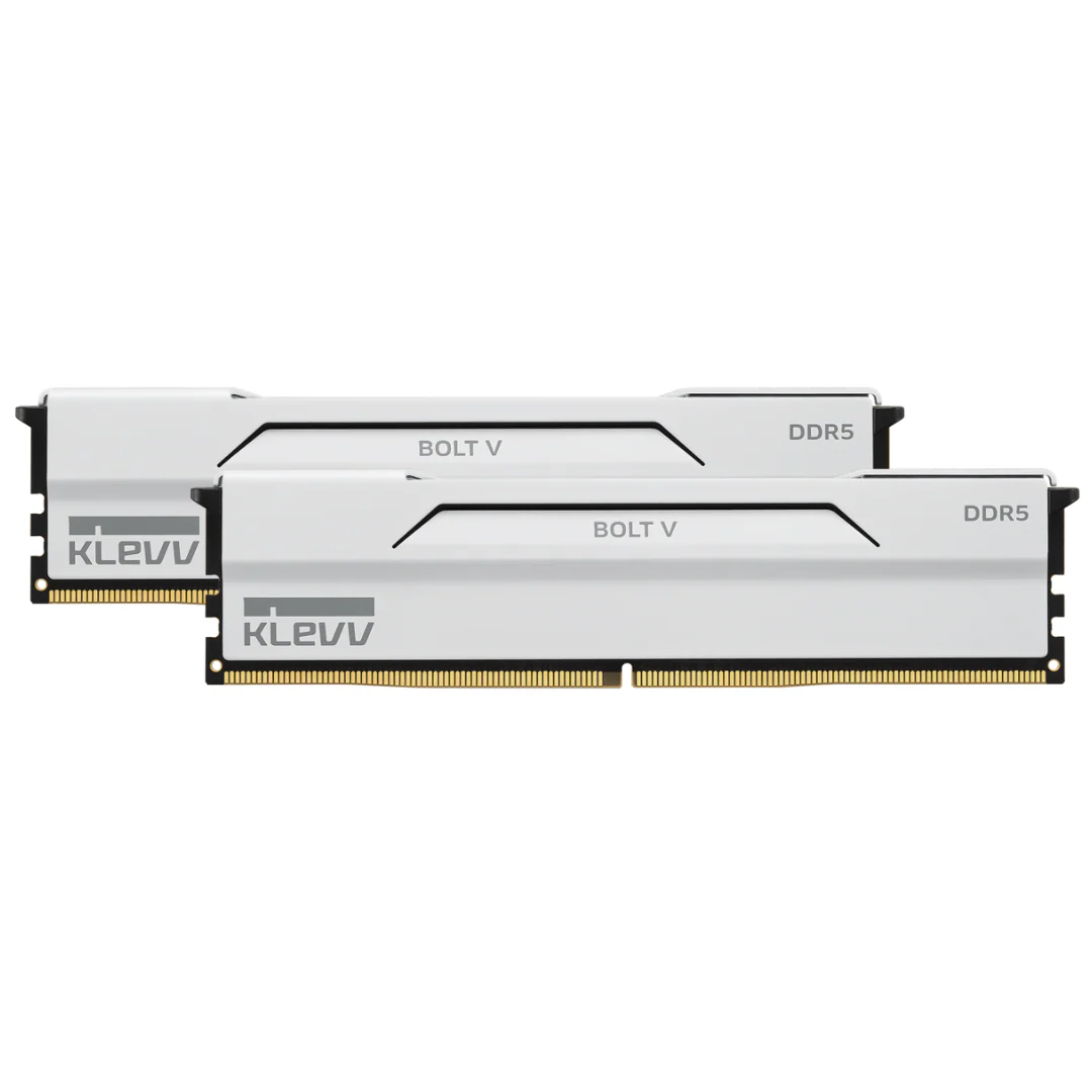 KLEVV BOLT V 64G(32G*2) DDR5 6000MHZ WHITE HEATSINK