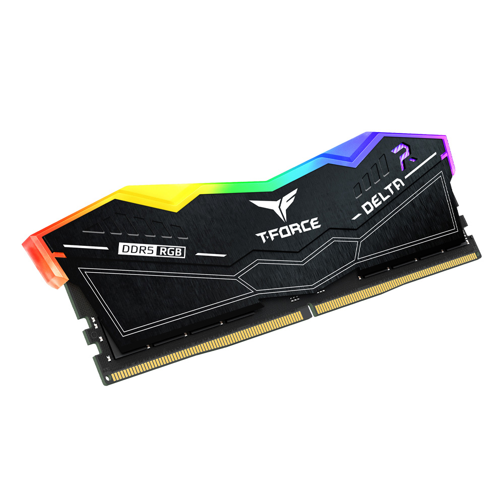 TEAM DELTA RGB 32G(16G*2) DDR5 6000MHz CL28 BLACK thumbnail 3