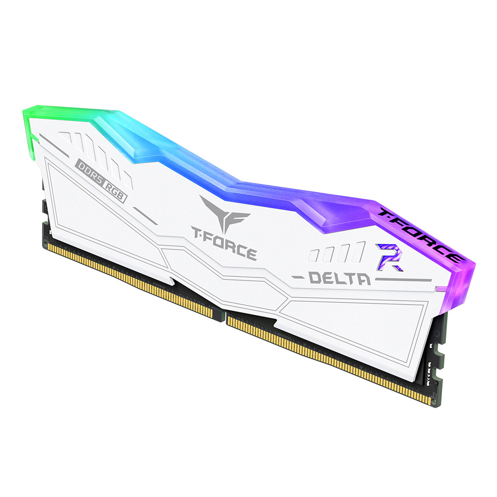 TEAM DELTA RGB 32G(16G*2) DDR5 6000MHz CL28 WHITE thumbnail 2