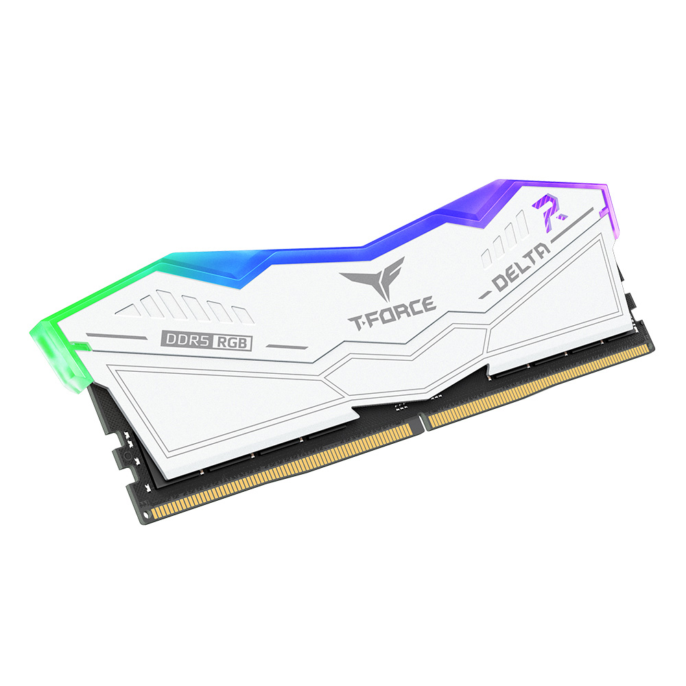TEAM DELTA RGB 32G(16G*2) DDR5 6000MHz CL28 WHITE thumbnail 3