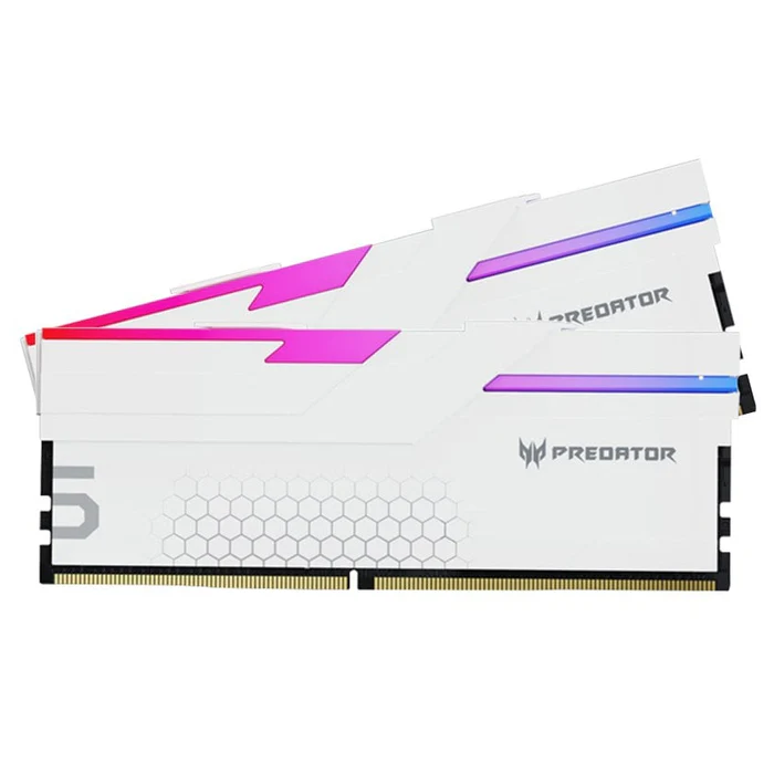 ACER HERMES 48GB(24G*2) DDR5 6800MHZ RGB WHITE thumbnail 2