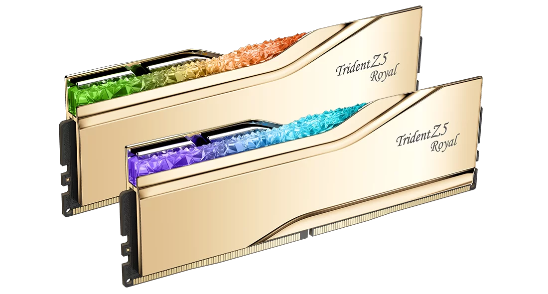 G-SKILL TRIDENT Z5 ROYAL RGB GOLD 32G(16G*2) DDR5 6400MHZ thumbnail 3